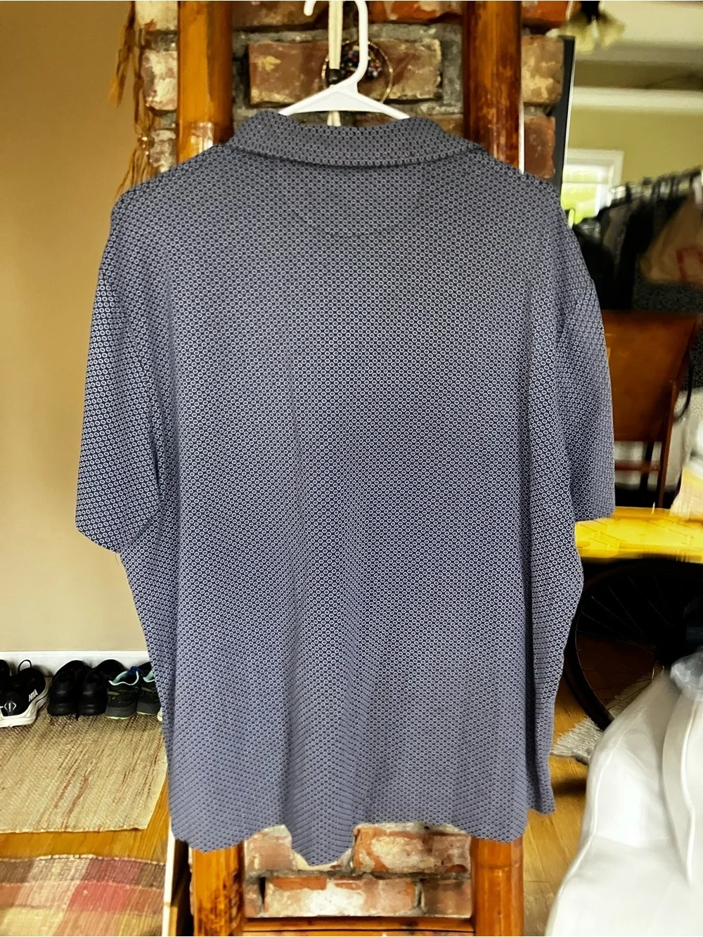 Ralph Lauren Men's Navy Micro-Pattern Polo